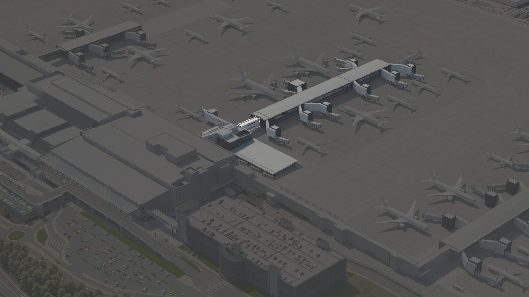 Pascall + Watson LTD — Manchester Airport pier bridge move